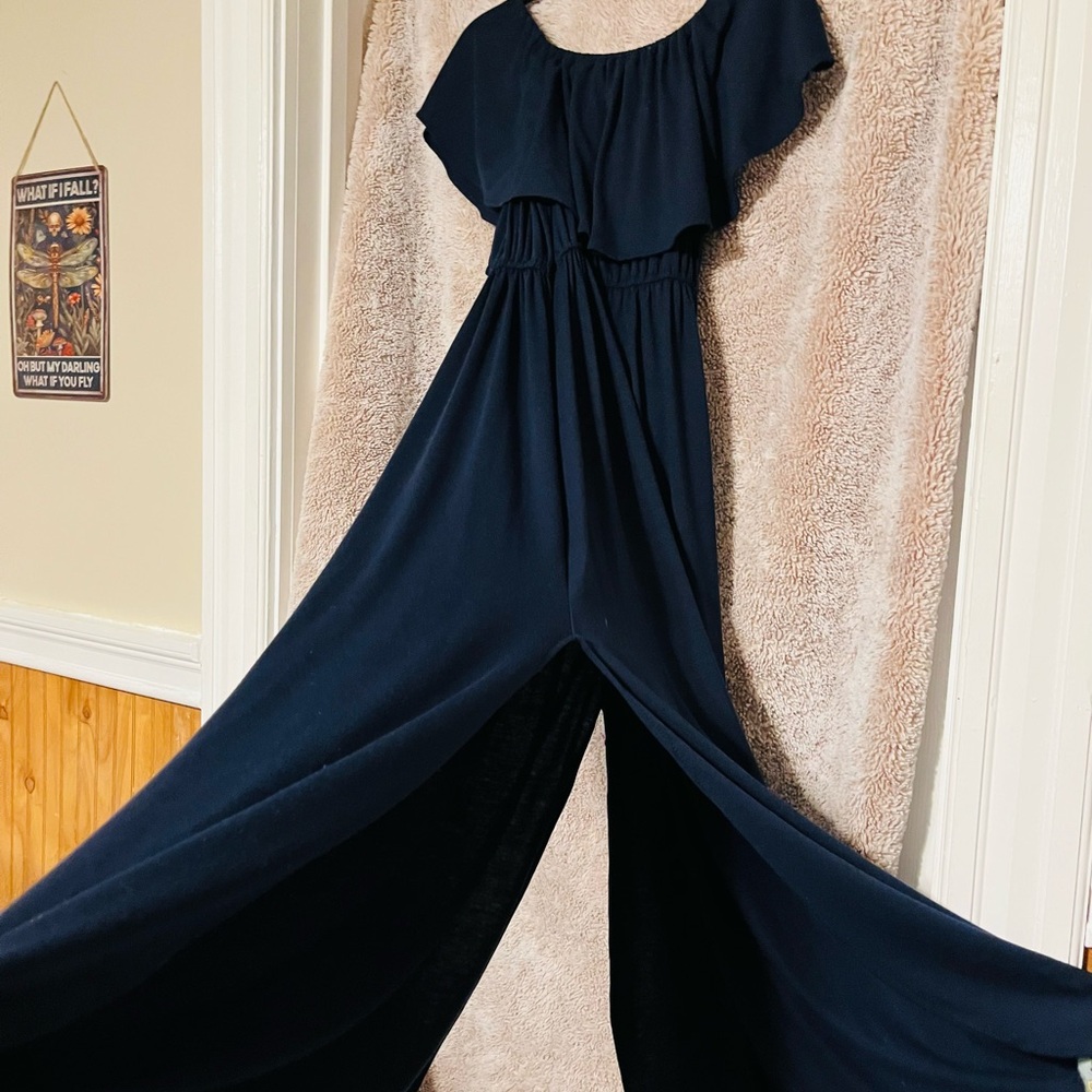 Thanth Navy Maxi Dress Small